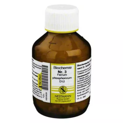 BIOCHEMIE 3 Ferrum phosphoricum D 12 tablet, 400 adet BIOCHEMIE 3 Ferrum phosphoricum D 12 tablet, 400 adet