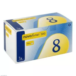 NOVOFINE 8 kanül 0,30x8 mm, 100 adet