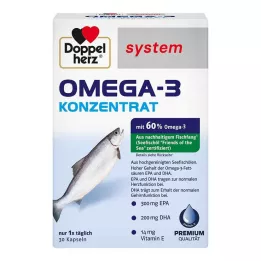 DOPPELHERZ Omega-3 konsantre sistem kapsülleri, 30 adet