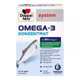 DOPPELHERZ Omega-3 konsantre sistem kapsülleri, 60 adet