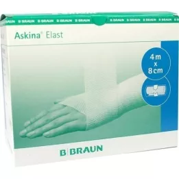 ASKINA Elast bandaj 8 cmx4 m selefon kaplı, 1 adet