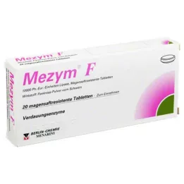 MEZYM F mide-dayanıklı tabletler, 20 adet