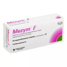 MEZYM F mide-dirençli tabletler, 50 adet