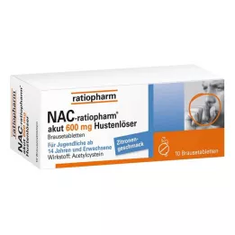 NAC-ratiopharm akut 600 mg öksürük balgam söktürücü efervesan tablet, 10 adet