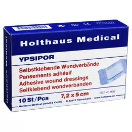 WUNDVERBAND Ypsipor steril 5x7,2 cm, 10 adet