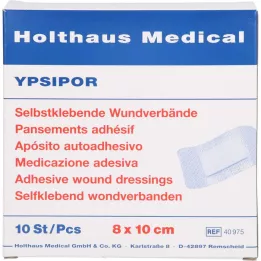 WUNDVERBAND Ypsipor steril 7,5x10 cm, 10 adet