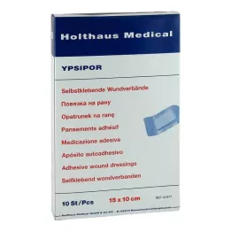 WUNDVERBAND Ypsipor steril 10x15 cm, 10 adet