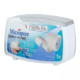 MICROPORE Abr.1530NP-1SD ile 2,5 cm x 5 m polar yama, 1 adet