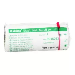 ASKINA Elast İnce bandaj 8 cmx4 m selofanlı, 1 adet