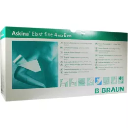 ASKINA Elastik İnce Bandaj 6 cmx4 m gevşek, 100 adet