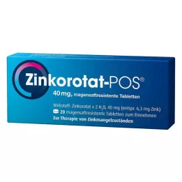 ZINKOROTAT POS mide-dayanıklı tabletler, 20 adet