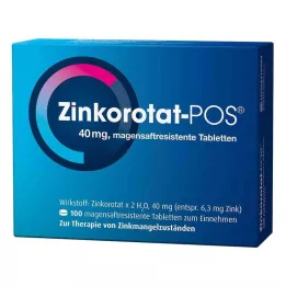 ZINKOROTAT POS mide-dayanıklı tabletler, 100 adet