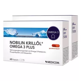 NOBILIN Krill Yağı Omega-3 Plus Kapsüller, 2X60 adet