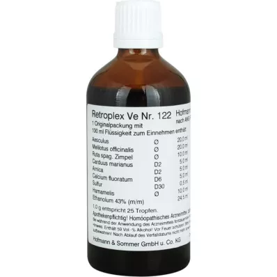 RETROPLEX VE No.122 damla, 100 ml RETROPLEX VE No.122 damla, 100 ml