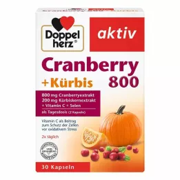 DOPPELHERZ Cranberry+Pumpkin kapsülleri, 30 adet