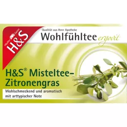 H&amp;S Limon otu filtre torbalı ökse otu çayı karışımı, 20X2,0 g