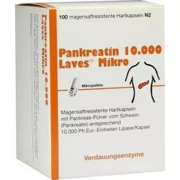 PANKREATIN 10.000 Laves mikro mide suyu sert kapsülü, 100 adet