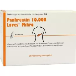 PANKREATIN 10.000 Laves mikro mide suyu sert kapsülü, 200 adet