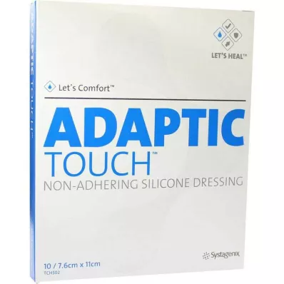 ADAPTIC Dokunmatik 7,6x11 cm yapışmayan silikon yara örtüsü, 10 adet ADAPTIC Dokunmatik 7,6x11 cm yapışmayan silikon yara örtüsü, 10 adet