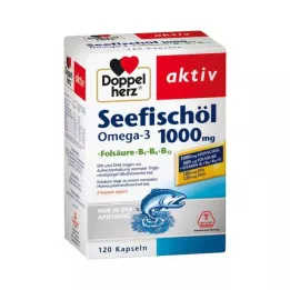 DOPPELHERZ Deniz Balık Yağı Omega-3 1.000 mg+Fols.Kaps., 120 adet