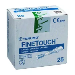 TERUMO FineTouch tek kullanımlık lansetler, 25 adet