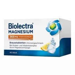 BIOLECTRA Magnezyum 365 mg fortissimum limon, 40 adet