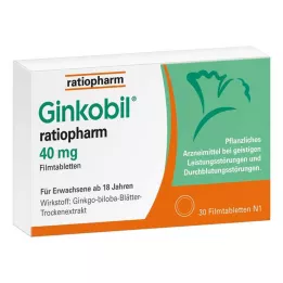 GINKOBIL-ratiopharm 40 mg film kaplı tablet, 30 adet