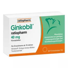 GINKOBIL-ratiopharm 40 mg film kaplı tablet, 60 adet