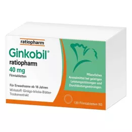 GINKOBIL-ratiopharm 40 mg film kaplı tablet, 120 adet