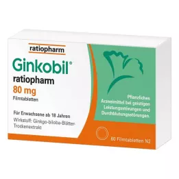 GINKOBIL-ratiopharm 80 mg film kaplı tablet, 60 adet