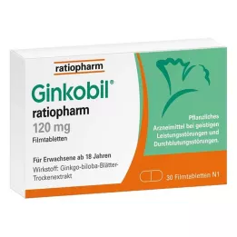GINKOBIL-ratiopharm 120 mg film kaplı tablet, 30 adet