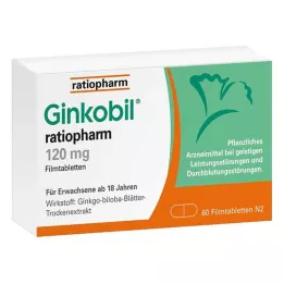 GINKOBIL-ratiopharm 120 mg film kaplı tablet, 60 adet