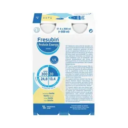 Fresubin Protein Enerji İçeceği Vanilya içme şişesi, 6X4X200 ml