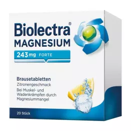 BIOLECTRA Magnezyum 243 mg forte Limon Br.-Tabl., 20 adet