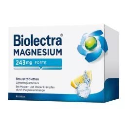 BIOLECTRA Magnezyum 243 mg forte Limon Br.-Tabl., 60 adet