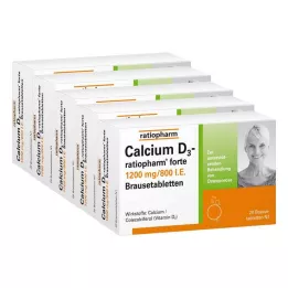 CALCIUM D3-ratiopharm forte efervesan tabletler, 100 adet