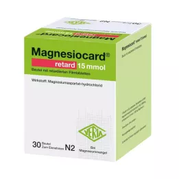 MAGNESIOCARD retard 15 mmol poşet, retard film kaplı tabletler, 30 adet
