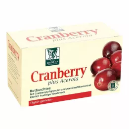 CRANBERRY ACEROLA Baders filtre torbaları, 20 adet