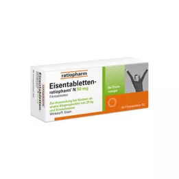 EISENTABLETTEN-ratiopharm N 50 mg film kaplı tablet, 50 adet