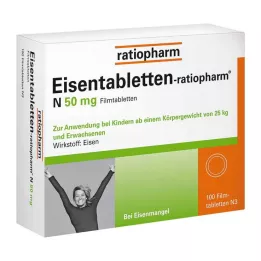 EISENTABLETTEN-ratiopharm N 50 mg film kaplı tabletler, 100 adet