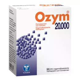 OZYM 20.000 adet mideye dayanıklı sert kapsül, 200 adet