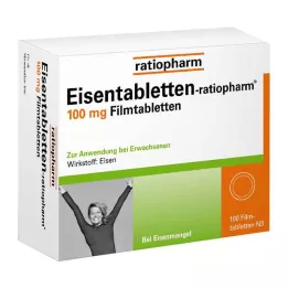 EISENTABLETTEN-ratiopharm 100 mg film kaplı tablet, 100 adet