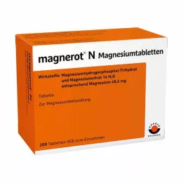 MAGNEROT N Magnezyum tabletleri, 200 adet