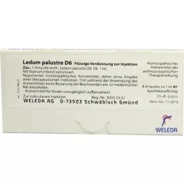 LEDUM PALUSTRE D 6 ampul, 8 adet
