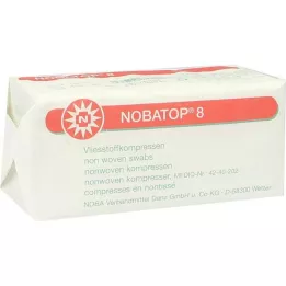 NOBATOP 8 adet 5x5 cm steril olmayan kompres, 100 adet