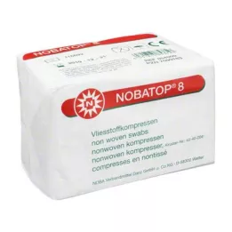NOBATOP 8 adet 7,5x7,5 cm steril olmayan kompres, 100 adet