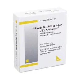 VITAMIN B12 1.000 μg Jenapharm ampullerini enjekte edin, 5 adet