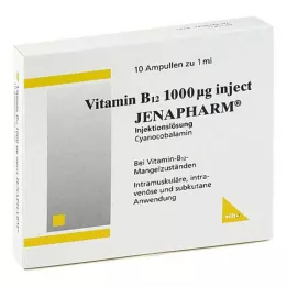VITAMIN B12 1.000 μg Jenapharm ampullerini enjekte edin, 10X1 ml