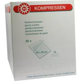 MULLKOMPRESSEN 20x25 cm steril 16 katlı, 25 adet