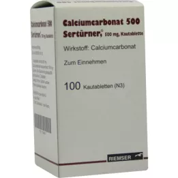 CALCIUMCARBONAT 500 çiğneme tableti, 100 adet